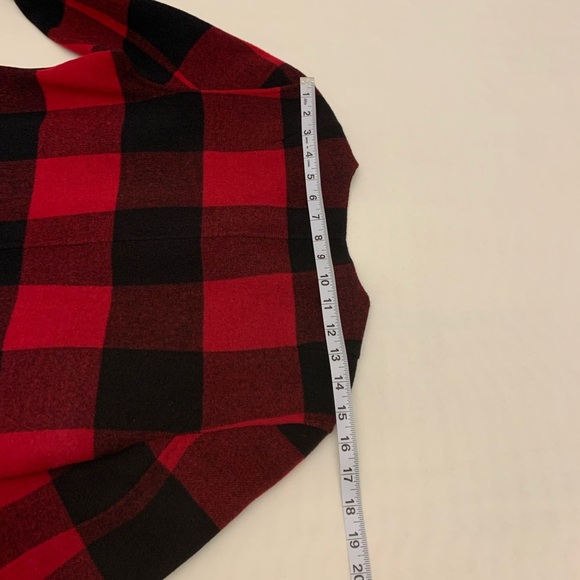 Talbots wool coat red and black plaid size S - Picture 10 of 15